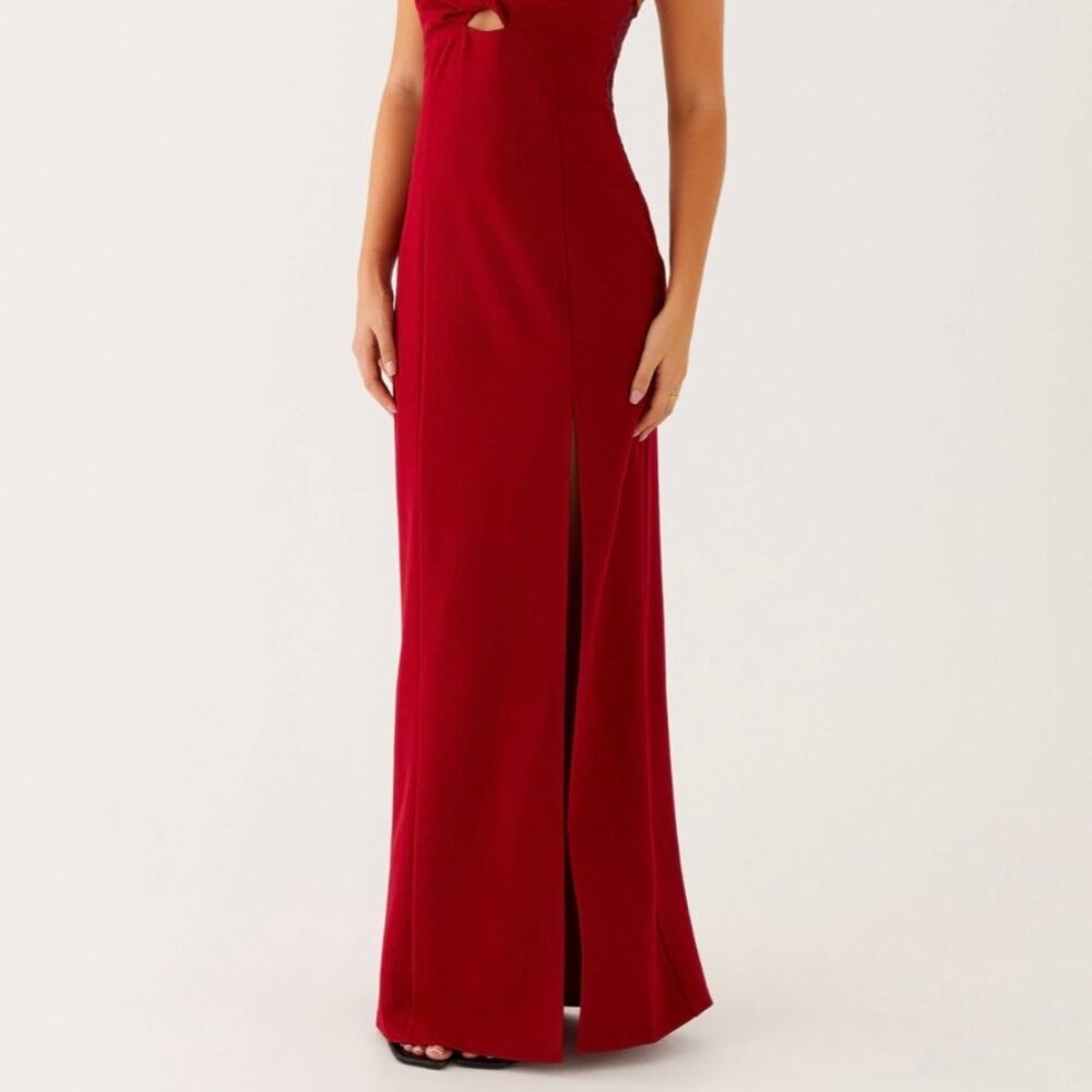 Peppermayo Heartbreaker Maxi Dress - Deep Red - Picture 3 of 4